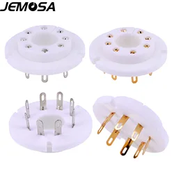 Ceramic Tube Socket 8Pins Electron Tube Seat FU50R For FU50 FU-50 5Z8P 5Z9P Vacuum Tube Amplifier Audio Vintage HIFI DIY