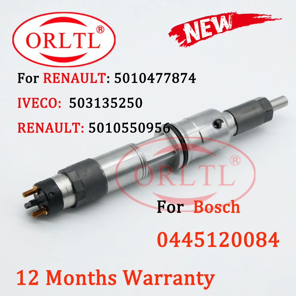 ORLTL Fuel Injector 0986AD003 0445120084 Diesel Injector Nozzle 0 445 120 084 0986435523 for RENAULT 5010550956 5010477874