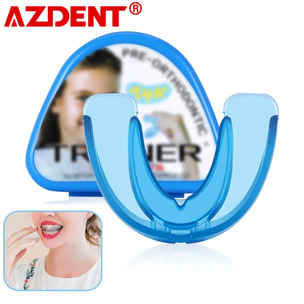 6-12 Years Old AZDENT Dental Silicone Mouthguard Straighten Tooth Tray Dental Orthotics Retainer Orthodontic Braces