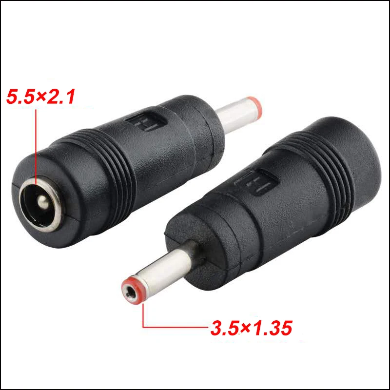 Złącze DC 5,5 x 2,1/2,5 mm żeńskie na 3,0 × 1,1、4,0 × 1,35、4,0 × 1,7、5,5 × 2,1、5,5 × 2,5 mm męski konwerter wtyczki Zasilacz do laptopa — zdjęcie 5
