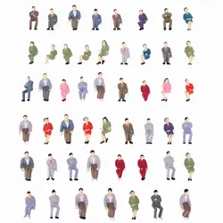 1:50 Scale All Sitting Seated  Model Miniature Figures ABS Street Human Passengers  For Building Landscape Railway Scenery