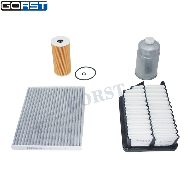 

Автомобильный масляный фильтр воздушный фильтр салонный фильтр топливный фильтр для Hyundai ix35 LM EL ELH для Kia Sportage 2,0 CRDi AWD 2010 2011 2012-