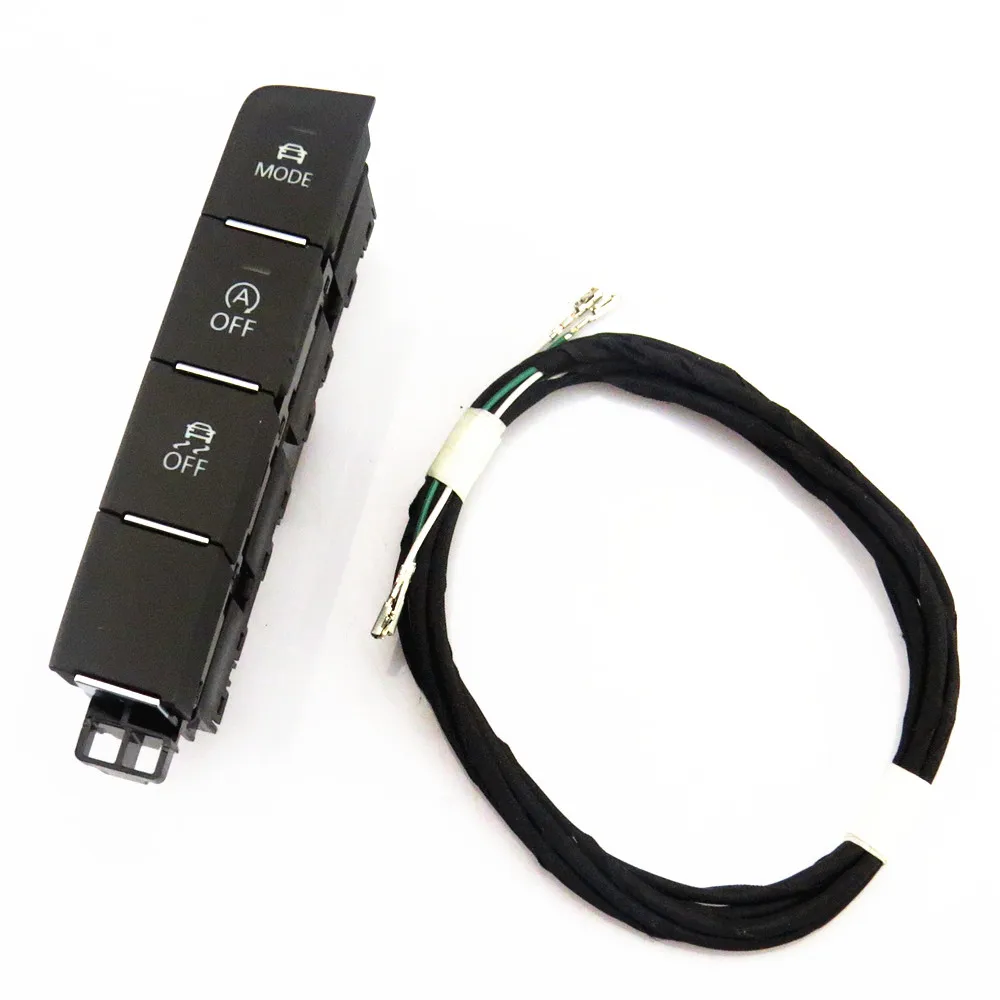 SCJYRXS 1Set New Auxiliary Driving Switch Button&Cable Harness 3GD 927 137A For Passat B7 B8 3G CC 3GD 927 137 A 3GD927137A