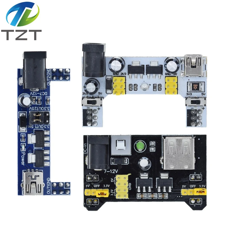 MB102 Breadboard-Stromversorgungsmodul / MB102 Weißes Breadboard-Spezial-Strommodul 2-Wege 3,3V 5V MB-102 Lötfreies Steckbrett – Detail 4