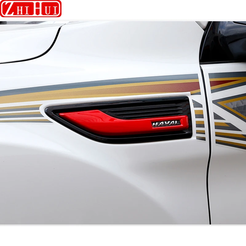 

For GWM Haval Hover H9 2015-2022 Car Styling Exterior Front Air Out Frame Side Decal Door ABS Sequins Modification Accessories