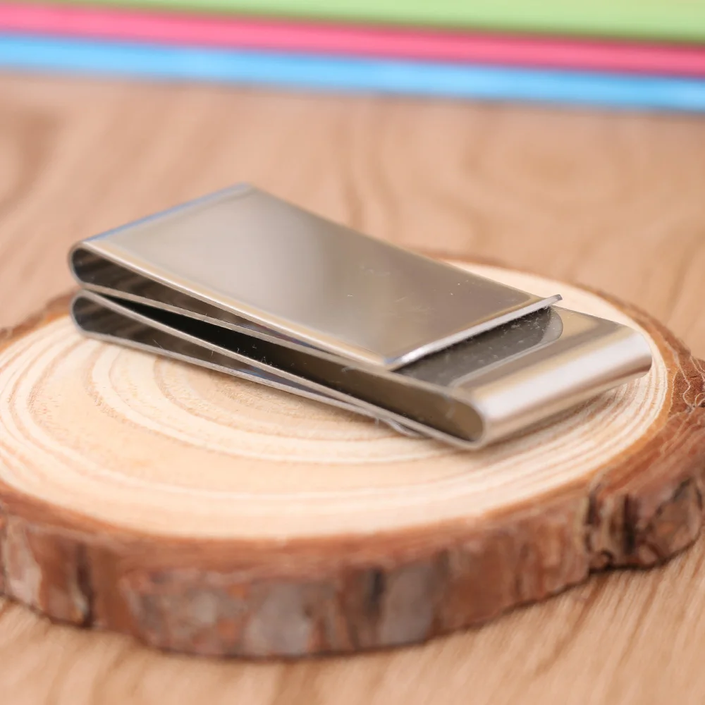 

Металлический зажим для денег, серебряный держатель для карт, карманный держатель для денег, безопасный долларный зажим для деловых профессионалов, подарок для повседневного использования