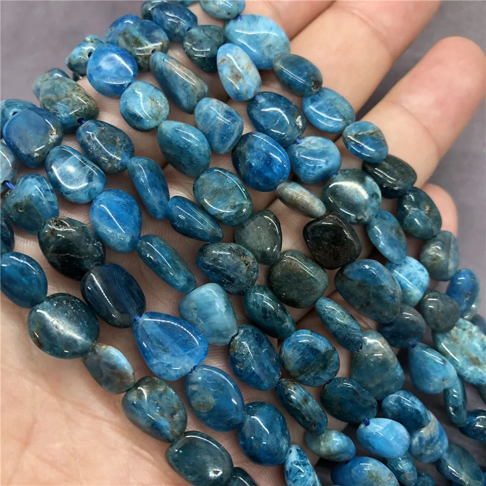 Apatite Bead Natural Loose Stone DIY Semi Precious Irregular Conformal Gem