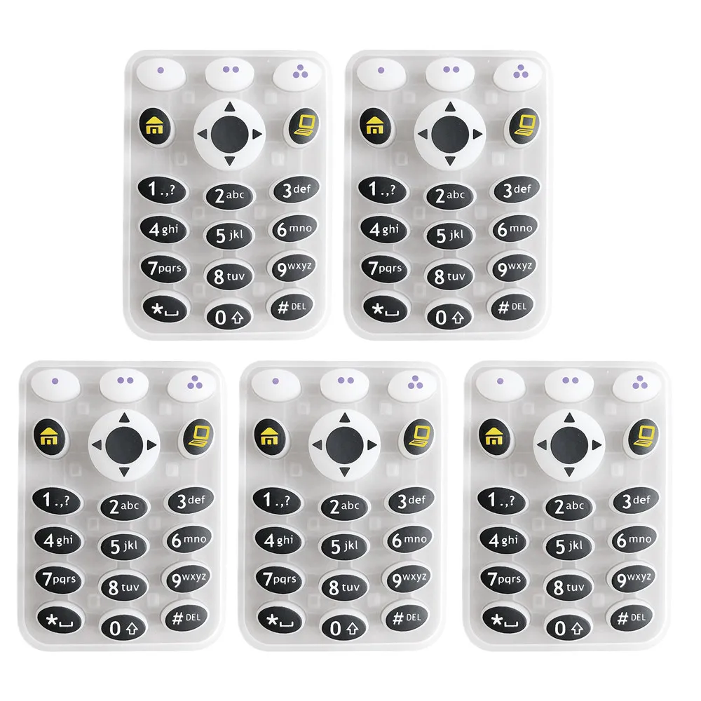 5PCS Plastic Rubber Full-Keypad Accessories Kit For XTS2500 XTS2500I Model 3 Portable Two Way Radio