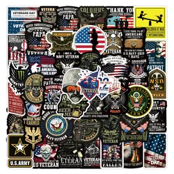 10/30/50pcs  Cartoon Commemorative Veterans Graffiti  Military Equipment War  Stickers Bear Unicorn  School Student Diary Trunk