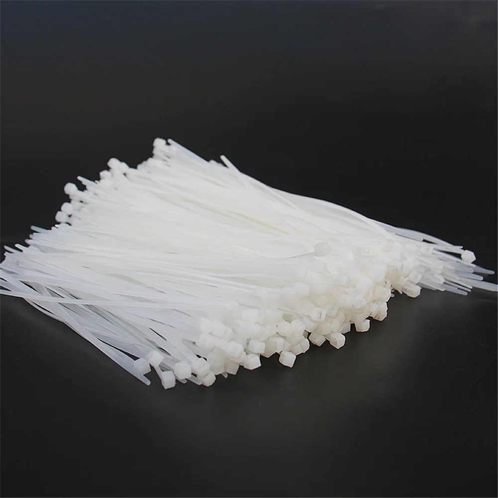 Qipang 50PCS fascetta fermacavo in Nylon di plastica autobloccante organizer nero fissare il cavo del cavo fascette con cerniera strumento avvolgicavo ad anello