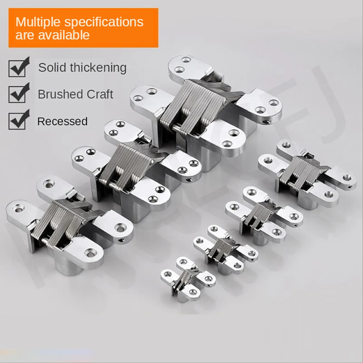 2 Pcs Zinc Alloy Concealed Door Folding Door Concealed Cross Hinge Concealed Door Wooden Door Concealed Hinge Concealed