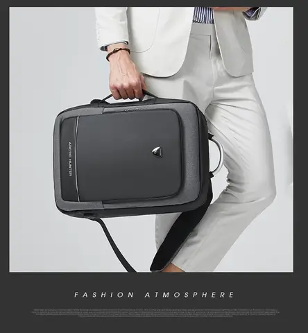 आर्कटिक हंटर 40L बड़ी क्षमता वाले पुरुषों के लिए एक्सपेंडेबल बैकपैक्स USB चार्जिंग पुरुष 17 इंच कस्टमाइज़ेबल वाटरप्रूफ बिजनेस ट्रैवल बैग 10 best sales आर्कटिक शिकारी - №3