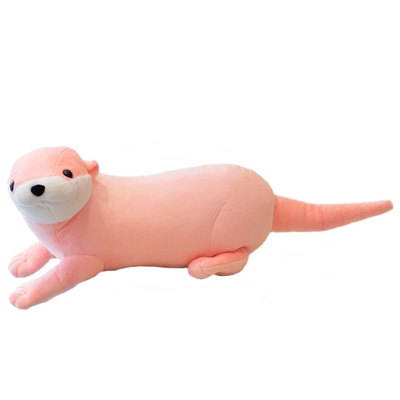 40cm Rosa Realistische Wilde Tier Gefüllte Puppe Reallife Eurasische Fluss Otter Plüsch Spielzeug Weiche Schöne Sloth Spielzeug Nettes Geschenk für Kinder