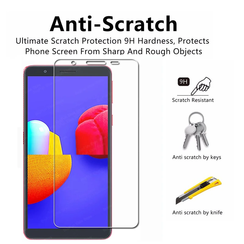 Tempered Glass On For Samsung A01 Core Screen Protector For Galaxy M01 M 01 A01 A 01 Core Protective Glass safety Film cover