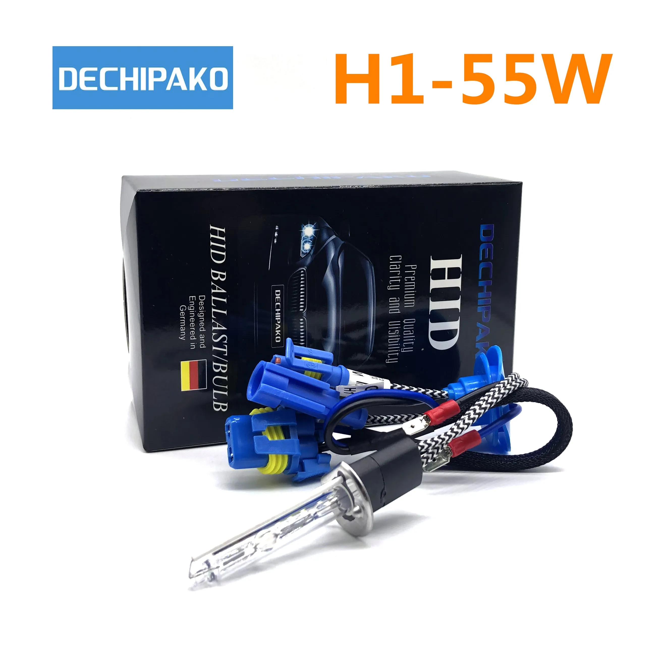 DECHIPAKO 55W 5500K 6500K HID Xenon Light Bulb H1 H3 H7 H11 9005 9006 12V Auto Car Headlight Lamp