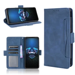 For Asus ROG Phone 5 Case Premium Leather Wallet Leather Flip Multi-card slot Cover For Asus ROG ZS673KS Case 6.78
