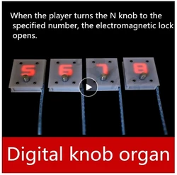 real life games escape room props Digital knob unlock organ props puzzle for escape room game Finished product prop