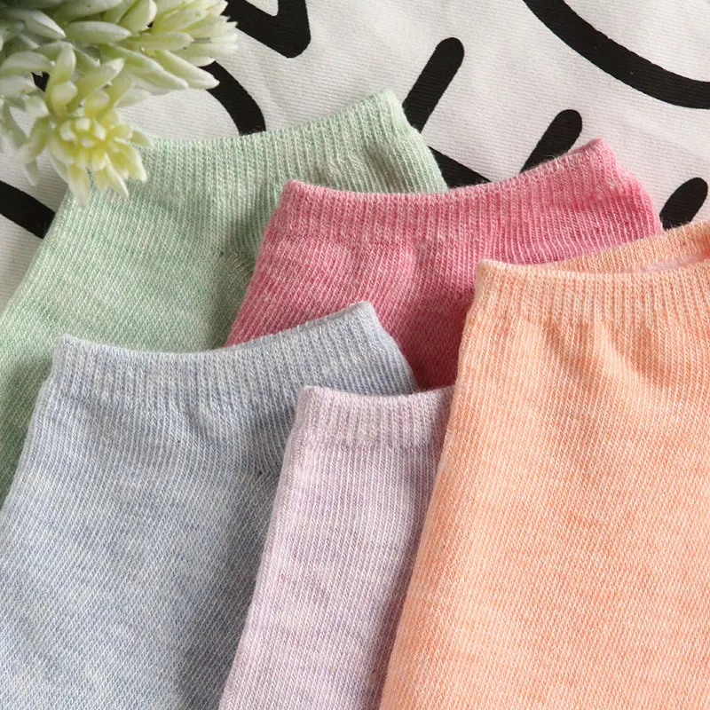 10pairs/Lot Candy Colors Women Ankle Socks Breathable Funny Cute Solid color Plush Boat Socks Women Lady Girl Art Sock Short Sox