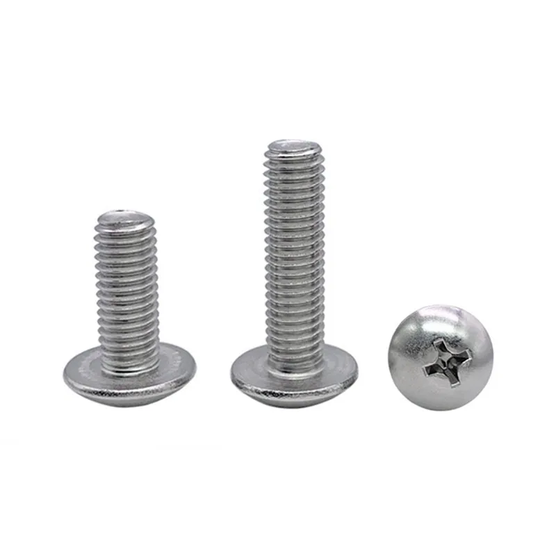 Wkooa Inch Size Truss Head Screws Stainless Steel 304 Pack of 100