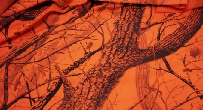 

1.5M Width Orange Tree Bionic Camouflage Cloth Polyester Cotton Twill Fabric Military Clothes Photography Background Material