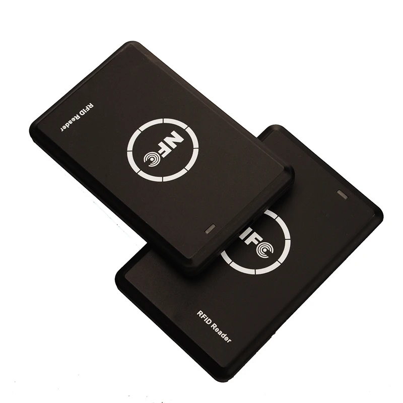 NFC Smart Card Reader Writer RFID Copier Duplicator Black USB Programmer Key fobs Card ID IC Stickers Epoxy Card Copier