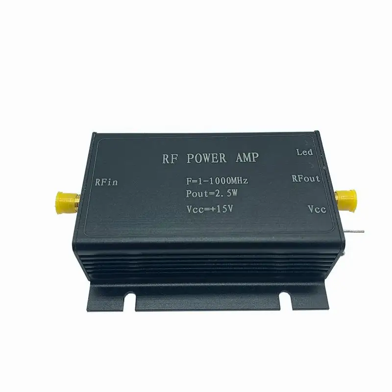 

1-1000 МГц 2,5 Вт HF VHF UHF FM передатчик RF усилитель мощности AMP для любительского радио (черный)