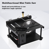 12V-24V 35MM Cutting Table Saw Mini Desktop Saw Cutter Electric Cutting Machine with Saw Blade Grinding Wheel Adjustable-Speed