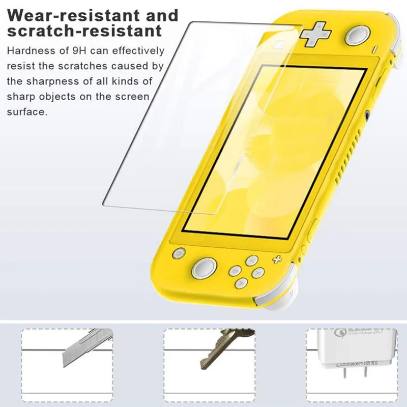 Tempered Glass Protector for Nintendo Switch Lite Mini NX Glass Screen Protector Film HD For Nintend Switch Lite Accessories