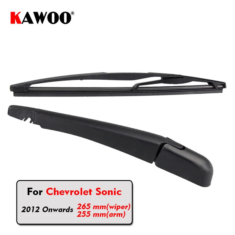 

KAWOO Car Rear Wiper Blade Blades Back Window Wipers Arm For Chevrolet Sonic Hatchback (2012 Onwards) 265mm Windscreen Blade