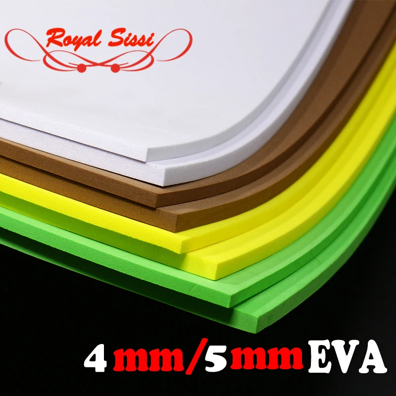 Royal Sissi 5optional colors thickness 4mm/5mm fly tying foam paper 2pcs pack square foam sheet floating fly tying materials