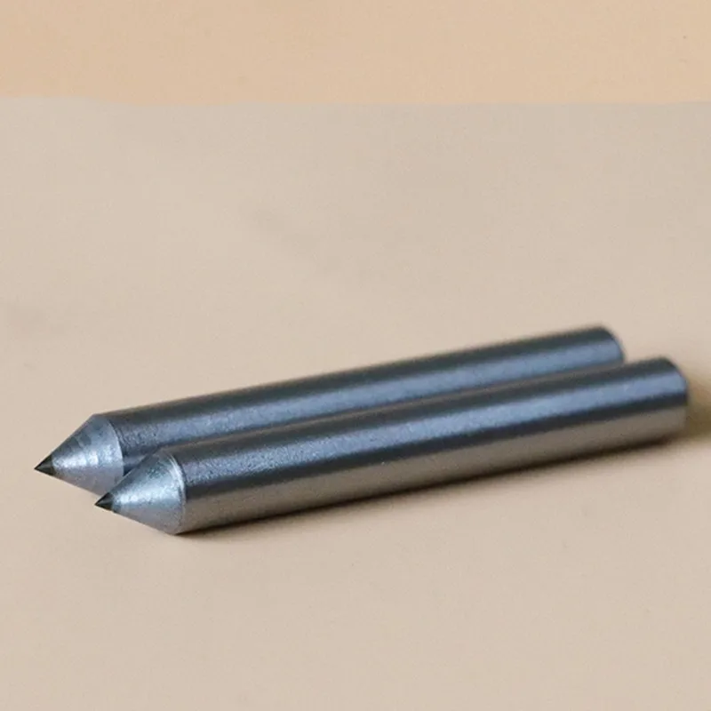 Mini Diamante Gravação Bit, Carving Pen Point Tools, Fresadora CNC, Placa de Circuito de 90 Graus, Metal Pedra, 35mm, 2Pcs