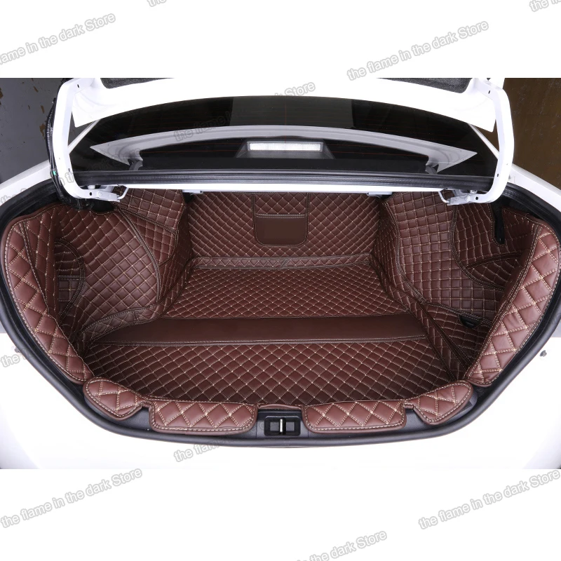 

for toyota corolla leather car trunk mat cargo liner 2019 2020 2021 2022 e210 cover boot accessory auto interior fuel hybrid