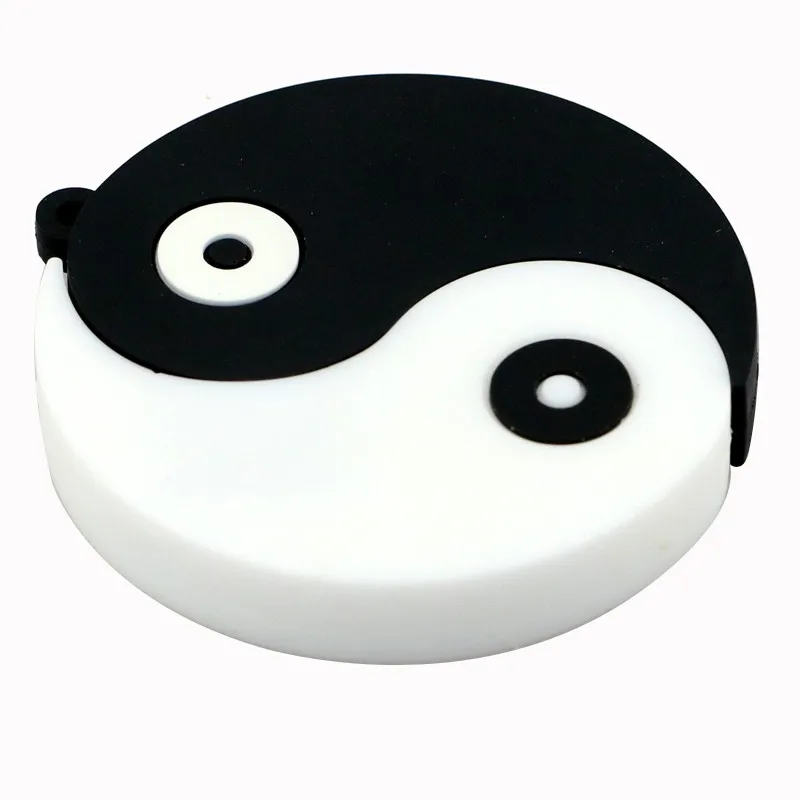 USB Flash Drive Pen Drive Cartoon Toy Gossip Yin-Yang 4GB 8GB 16GB 64GB USB 2.0  Black White Eight Trigrams Tai Chi Memory Stick