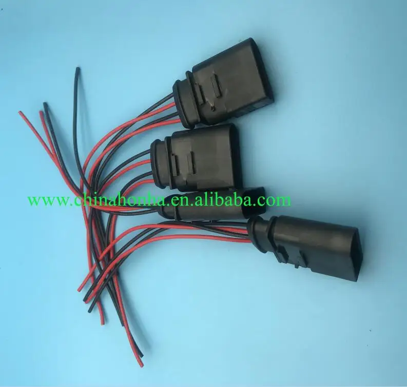 

5pcs/lot 4 way male 1J0 973 824 Automotive connector plug with pigtail Repair Kit Case