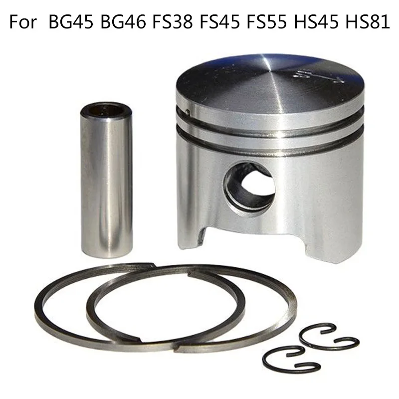 34 مللي متر مكبس دبوس خواتم عدة جزء ل Stihl BG45 BG46 FS38 FS45 FS55 HS45 HS81 42370302002 منفاخ سلسلة الانتهازي أجزاء