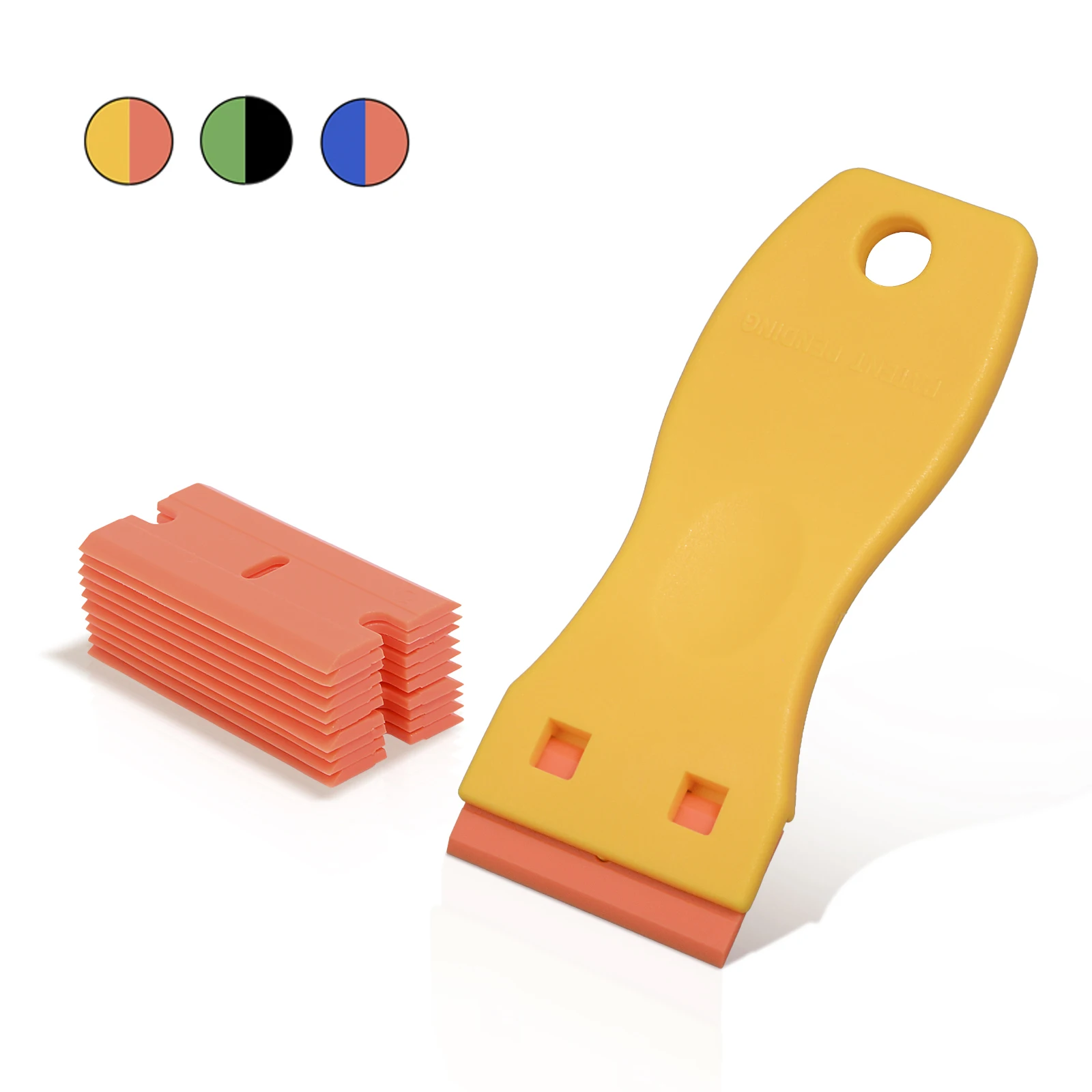 EHDIS Vinyl Film Handy Razor Scraper Car Wrap Sticker Print Squeegee Plastic Blades Window Tint Decal Glue Clean Remover Tools