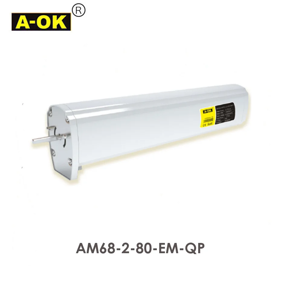 

A-OK AM68 1.5N 65W 4 Wire Curtain Motor,Wall Switch/485 Control/Dry Contact Control,100-240V 50/60HZ,Smart Quiet Curtain Motor