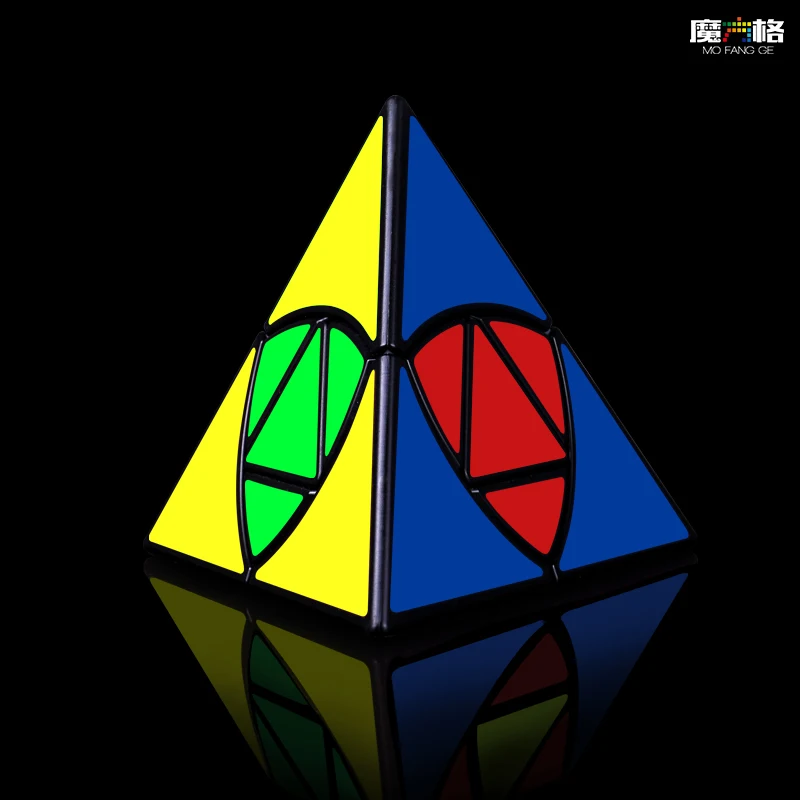 QIYI MoFangGe Duomo Pyramind زلابية الأرز المكعب السحري بدون ملصقات المهنية jinzita Twisty cube
