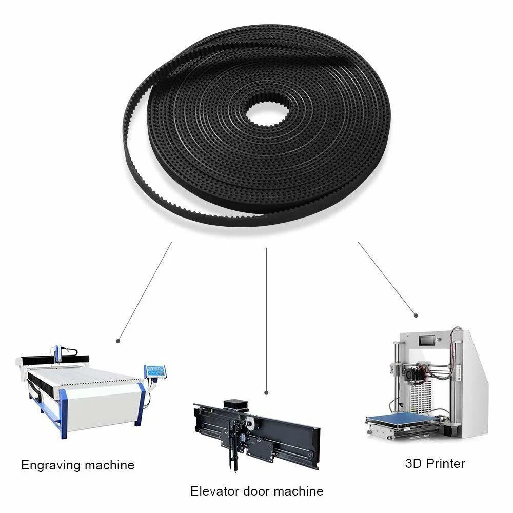 Aokin GT2 Riem, 5 Meter GT2 Distributieriem 6Mm Breedte Fit Voor 3D Printer Reprap Mendel Rostock Prusa Creality CR-10 Ender 3 anet A8