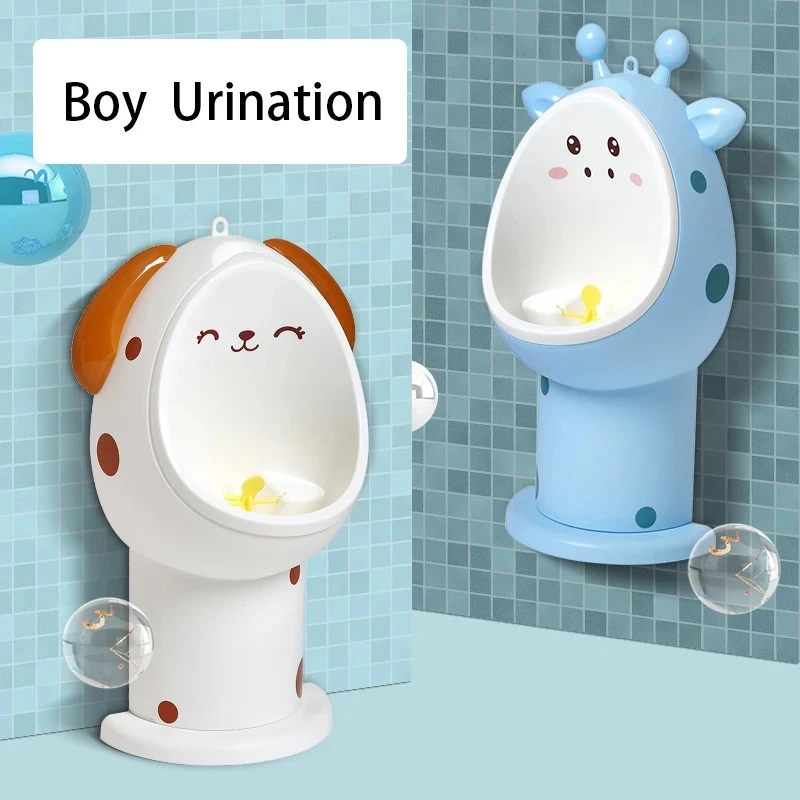 

1-6 Years Old Baby Boy Pot Children Toddler Toilet Training Bathroom Wall-Mounted Urinal Kids Stand Vertical Micturition Pee