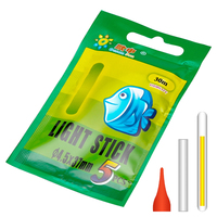 50 Pcs 10packs Fishing Glow Stick.4.5*37MM 3.0*25MM Night Fishing Glow Chemical Light Sticks Wand Green for Floating Accessories