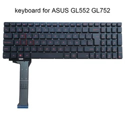 Notebook Spanish Keyboard For Asus ROG GL552 GL552VL GL552V GL752 GL752VM VL VW G551 ZX50 SP ES Laptop Replacement Keyboards New