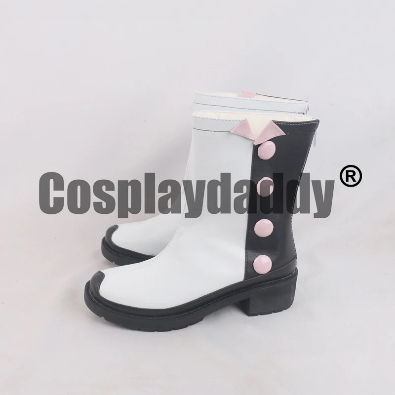 Shadows House Living Doll Emilico Anime Cosplay White Shoes Mid-Calf Boots S008