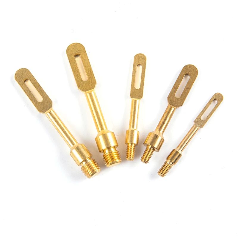 

Hunting Gun Cleaning Patch Holder 8-32 Brass Slotted Tip Brush Head Clean Tool