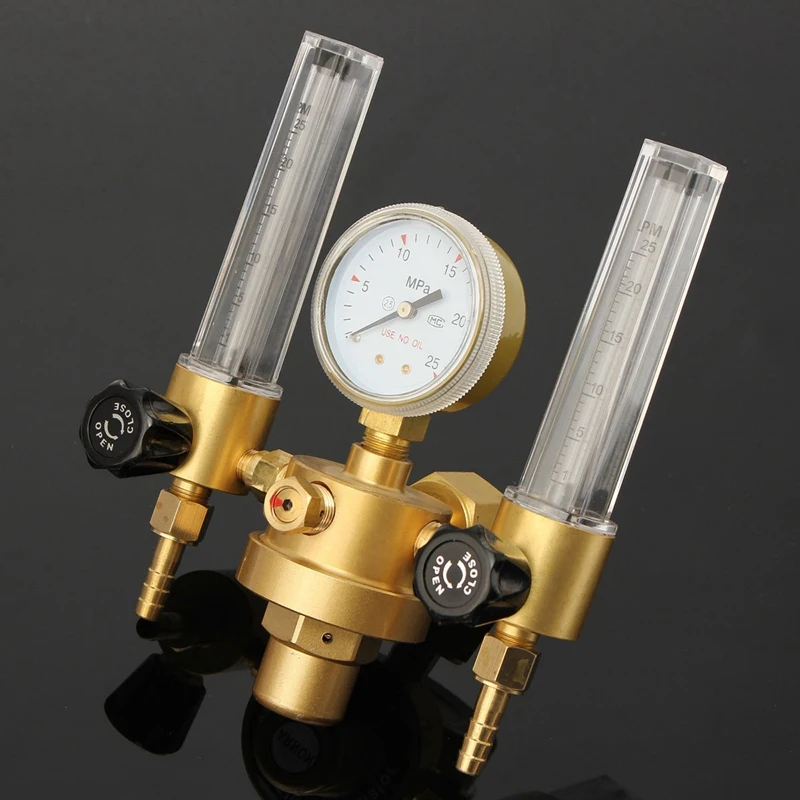 

CO2 Argon Gauge Pressure Regulator Mig Tig Flow Meter Control Valve Welding Gas Double Tube Bubble Counter Aquarium Flowmeter