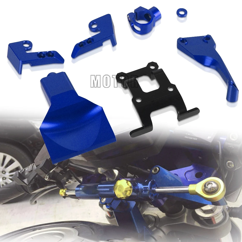 

Motorcycle MT07 Moto Cage Steer Damper Mounting Bracket Kit Accessories 2014 2015 2016 2017 2018 for YAMAHA MT07 FZ07 MT FZ 07