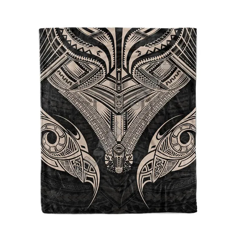 Viking Tattoo Mana Blanket 3D full printed Wearable Blanket Adults For Kids Warm Sherpa Blanket Drop Shipping 02