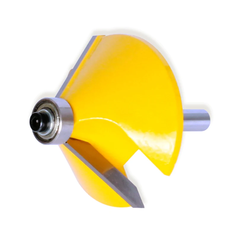 CHWJW 1PC 1/4" Shank Large 45Degree Chamfer & Bevel Edging Router Bit  woodworking cutter woodworking bits