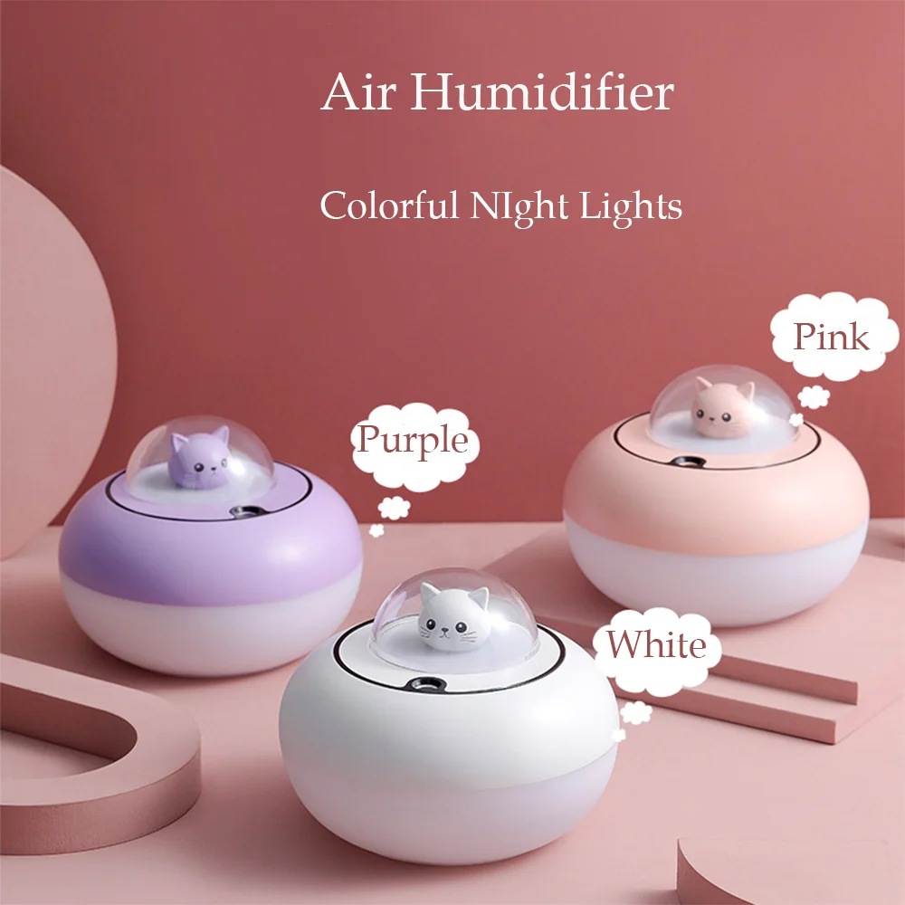Dadawindy Draagbare Usb Ultrasone Kleurrijke Cup Aroma Diffuser Cool Mist Maker Luchtbevochtiger Luchtreiniger Met Licht Voor Car Home