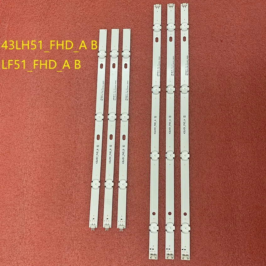 LED Strip For 43LJ594V 43LH595V 43LF510V 43LF5100 43LH520V 43LH5100 43LJ515V 43LH510V 43LH570V 43LH511T 43LH51_FHD_A  B LF51_FHD